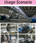 Heavy Duty Adjustable Fume Extraction Arm With Flexible Half Inch Industrial Dust Hose For Welding And Laser Marking in use across workspace.