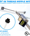 Weatherproof No Brainer Dusk To Dawn Photoelectric Sensor Switch For Outdoor Lighting 120V Flush Mount 600W Tungsten Capacity UL Listed