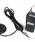 20 Inch Magnetic Mount Antenna With Heavy Duty Loading Coil For VHF UHF 144 430MHz Mobile And Portable Radios PL 259 Connector