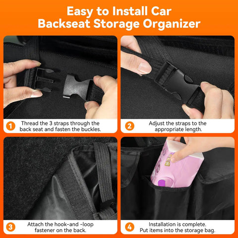 Installation steps for Ultimate SUV Trunk Organizer With 10 Pockets Massive Capacity Car Storage Keeps Gear Neat Waterproof