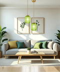 Farmhouse Island Lights for Kitchen, Kitchen Pendant Lighting over Island above a modern sofa in a stylish living room.