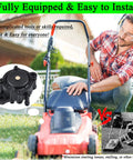 Universal Gas Vacuum Fuel Pump With Filter And Oil Hose for lawn mower installation demonstration