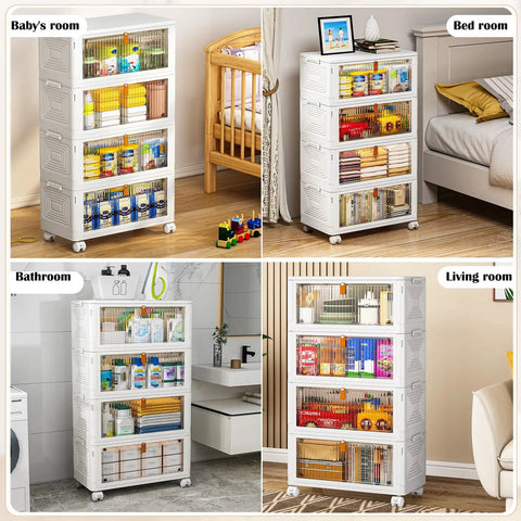 Keep Your Space Looking Crisp With These Stackable Plastic Storage Bins Heavy Duty Lidded Containers That Tame Craft Supplies Closet Clutter And Pantry Goods Like A Boss