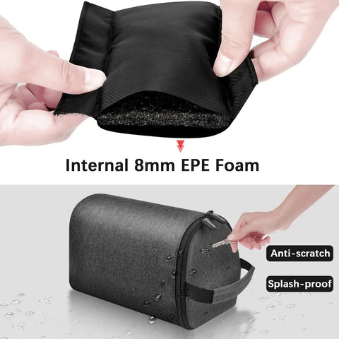 Custom Snug Storage Sleeve For KitchenAid Hand Blender KHBV53 showing internal 8mm EPE foam and splash-proof material.