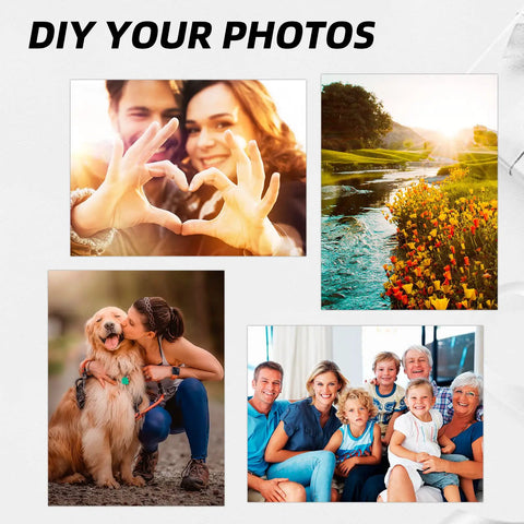 Ten Pack Four By Six Inch Aluminum Sublimation Blanks For Custom Photo Signs And DIY Wall Art White 0.45mm Thick on display