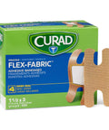 Real Deal Flex Fabric Adhesive Bandages For Knuckles 100 Count Box with woven wrap and soft pads for moving joint coverage.