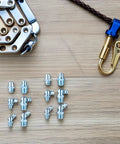 Top Shelf One Hundred Piece Assorted Grease Zerk Fitting Kit With Forty Five Degree Angled Nipple Caps for repair