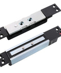 2600lb Magnetic Lock With Concealed Mount 12VDC Electric Shear Lock Auto Locks When Unlocked Door Static Sensor Fits 90 Degree Or 180 Degree