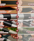 Comparison image showing advantages of Self Fusing Silicone Tape Waterproof No Adhesive 1 Inch By 36 Feet Per Roll 3 Pack.