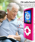 Portable MP3 Player With 1.8 Inch LCD Screen Video And Voice Recording FM Radio Ebook And Photo Viewer Expandable To 64GB Pink