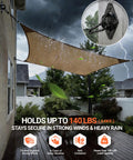 Durable 304 Stainless Steel Sun Shade Sail Hardware Kit With 6 Inch Fittings For Rectangle And Triangle Shade Sail Installations