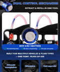 Heavy Duty All In One Transmission Fluid Pump with pneumatic transfer system control mechanism and usage options