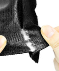 Close-up of All-Purpose Fabric Repair Tape For Tents, Jackets, And Backpacks Self-Adhesive Polyester Patch water-resistant applied