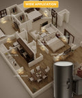 Front view of L LOHAS LED night light plug-in, 2-pack, wall-plug with dusk-to-dawn sensor, soft white 3000K