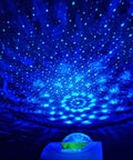 Galaxy Projector Night Light With Remote, Nine Lighting Modes, 4000mAh Battery, projecting blue star and nebula pattern