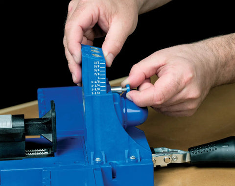 Beast Mode Benchtop Pocket Hole Jig With Slick Toggle Clamp And No Sweat Ratcheting Adjustment For Heavy Duty Woodworking Diy Projects That Run Sweet And Tight, adjusting ratcheting mechanism.