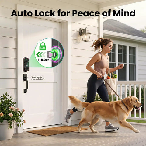 Slick Fingerprint Door Lock For Front Door Keyless Entry Deadbolt With App Control Keypad Auto Lock Digital Code Smart Lock Lightning Fast Unlock Smooth Moves No Stress Home Security