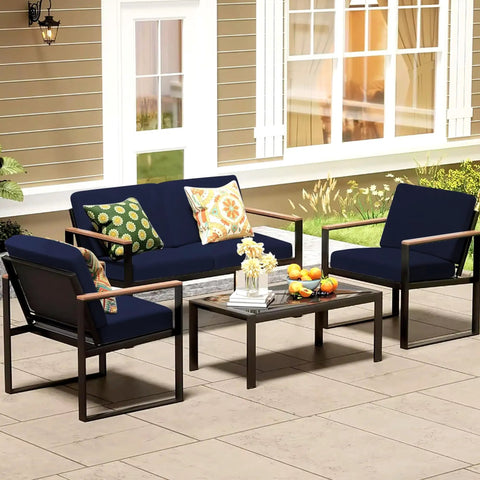 8 Piece Patio Cushion Covers Set For Outdoor Cushions That Stretch To Fit 20 To 27 Inch Cushions Durable Soft Polyester Spandex