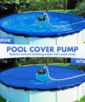 Automatic Pool Cover Pump With Water Sensor For Above Ground Pools, Fast Dry Your Cover After Rain, Sump Pump for Drainage installed
