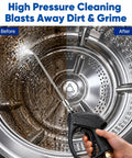 High Pressure Washer Nozzle Kit With Stainless Steel Flush Wand Extension Tips Quick Connect For AC Coils And Appliances