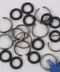 10 Pack Half Inch Drive Impact Wrench Retainer Rings With O Ring Easy Install Replacement Clips For Pneumatic And Electric Wrenches No Slip Socket Retaining Tool Kit, 1/2-inch rings and O-rings