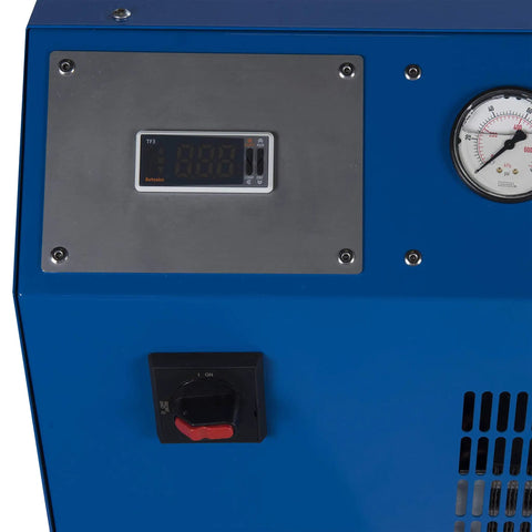 Close-up of control panel on NSC1000-230-1 Freeze 1-Ton Industrial Chiller Workhorse Built For Lasers Engravers Machines