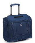 Lightweight Underseat Carry-On Luggage With 2 Wheels, Navy Blue, 16 Inch, Durable Polyester, Stain-Resistant, Spacious Interior
