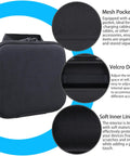 Hard Travel Case For Anker 25,000mAh 165W Power Bank And Prime 26,250mAh 140W USB C Laptop Charger Rugged Black Carry Case with mesh pocket, velcro design, and soft inner lining