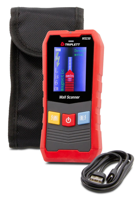 Slick Professional Grade Digital Wall Scanner With Vibrant Color Screen Dead On Stud Locator And Live Electrical Wire Detector Total No Hassle Diy Home Fixer Upper Tool