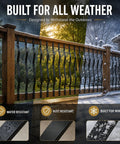 Heavy Duty Weather Resistant Deck Baluster Kit Rock Solid Cast Iron Railing Posts Built Like A Tank With Mounting Hardware For Porch Stairs And Backyard Decks 61 Pack 32 Inches in rain, sun, and snow