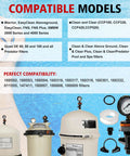 Front view of manual air relief valve assembly with pool filter pressure gauge for Pentair pressure relief valve