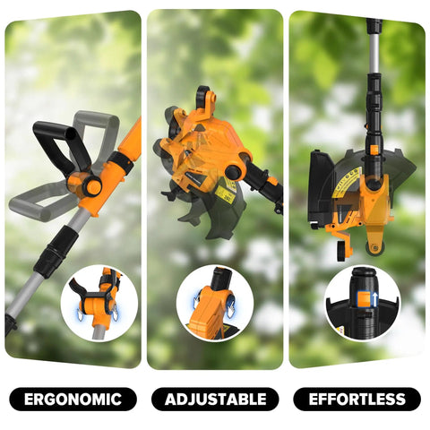 12 Inch Cordless Weed Eater No Battery Included Compatible With 20V Max Battery Automatic Line Feed 4 Spool Trimmer features