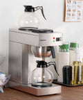 12 Cup Commercial Drip Coffee Maker With Glass Carafes And Two Warmers For Cafe Bar Restaurant Office Breakroom Stainless Steel Housing Fast Brew And Pour Over Style Coffee Station For Busy Venues Barista Boss Vibe