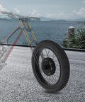24 Inch Front Wheel Ebike Conversion Kit With 48V 1500W Hub Motor Controller LCD Display Pedal Assist Sensor And Included Bag Transform Your Bike Into A Beast Mode Electric Ride on mountaintop road