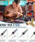 How to use Heat Set Threaded Inserts Kit With Soldering Iron Tip Press Tool M3 x 0.5mm 12x5mm Brass Knurled Embedding Nuts
