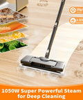 Heavy Duty 16 In One Detachable Steam Mop And Handheld Steamer For Hardwood Floors Tile And Grout cleaning hardwood with steam.
