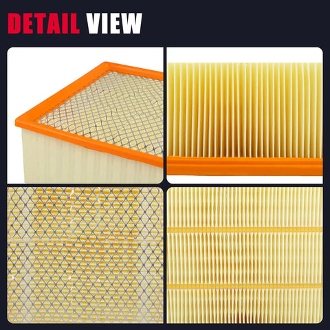 Close-up details of Air Filter For Ram 2500 3500 4500 5500 6.7L Diesel And 2019-2025 6.4L Gas Engine Replacement Replaces 53034051AB CA10261