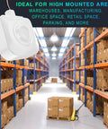 Ceiling Occupancy Motion Sensor For High Bay Lights 360 Degree Coverage 120 To 277 VAC in industrial warehouse setting