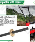 Replacement Tiller Shaft Tine Assembly Model 4651 For FG100 Tiller Cultivator And PCV43 Mini Tillers with gear detail