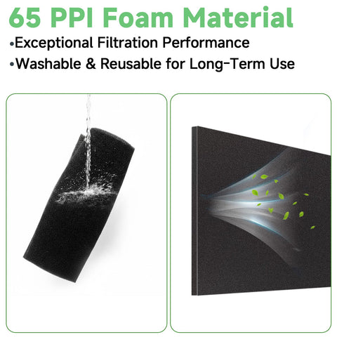 Was washable 65 PPI Foam Air Filter Material Sheet For Motorcycle ATV UTV Dirt Bike And Lawn Mower Engines, water cleaning demo
