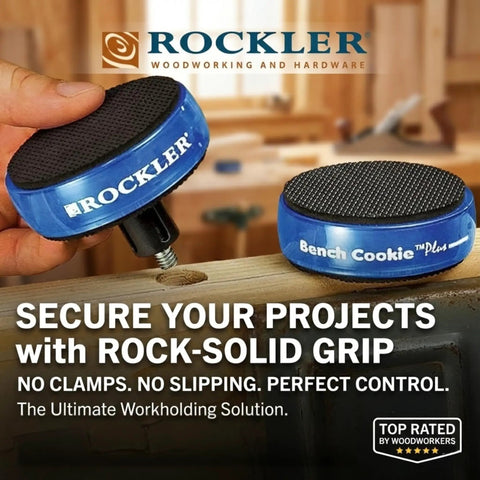 Bench Cookie Plus Work Grippers 4 Pack Clamp Free Work Support That Lifts Grips And Protects Your Workpiece on a workbench
