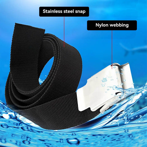 60 Inch Scuba Weight Belt With Built Tough Nylon Construction And Stainless Steel Quick Release Buckle For Diving