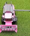 One To Thirty Two Scale Friction Powered Pink Combine Harvester Farm Toy For Realistic Play With Rotating Reel And Removable Ladder