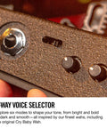 Close-up of 6-way voice selector on 535Q Multi Wah Guitar Pedal With Adjustable Boost And Six Wah Ranges For Dialed In Expressions