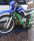 Beefy 600 Lbs Steel Motorcycle Carrier Hauler With Anti Tilt Lock Hitch Mount Rack And Ramp For Dirt Bikes And Scooters
