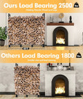 Comparison of 4Ft Outdoor Firewood Rack With Cover, Heavy Duty Square Steel Stand vs other wood storage holders by a fireplace