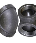 Heavy Duty 2 Inch Cast Iron 90 Degree Street Elbow Pipe Fitting Black Finish Threaded For Gas Oil Water Plumbing