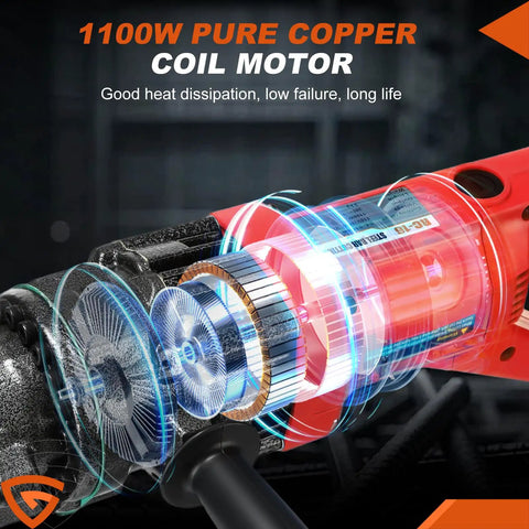 1100 Watt Cordless Rebar Cutter For 5/8 Inch Steel Bars Fast Hydraulic Cutting Up To 16Mm durable pure copper coil motor close-up