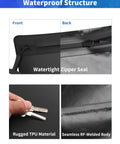 IPX8 Waterproof Document Bag with watertight zipper, rugged TPU material, seamless body for business travelers and boating, 15.3x11.8 inch
