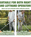 People using Ergonomic Weedeater Handle Extension Back Saver Trimmer Grip For Lawn Care And Landscaping Comfort Durable Weedeater Handle